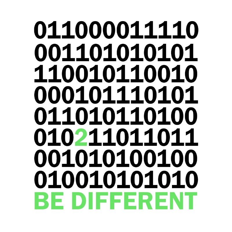 Be Different Binary Code Nerd Gift
