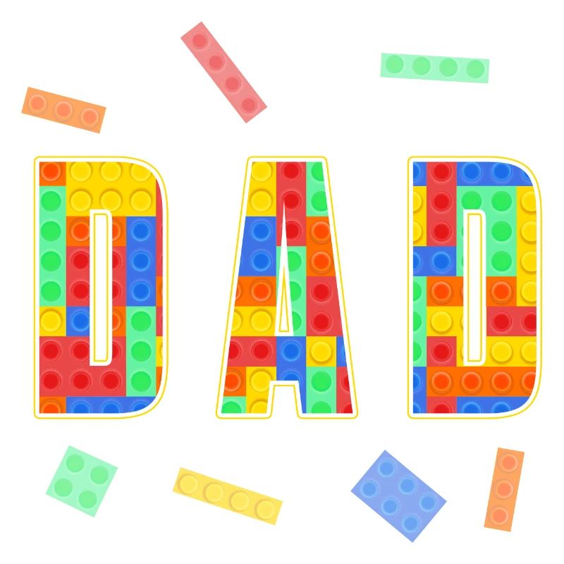 Dad Parent Brick Master Builder Blocs de construction