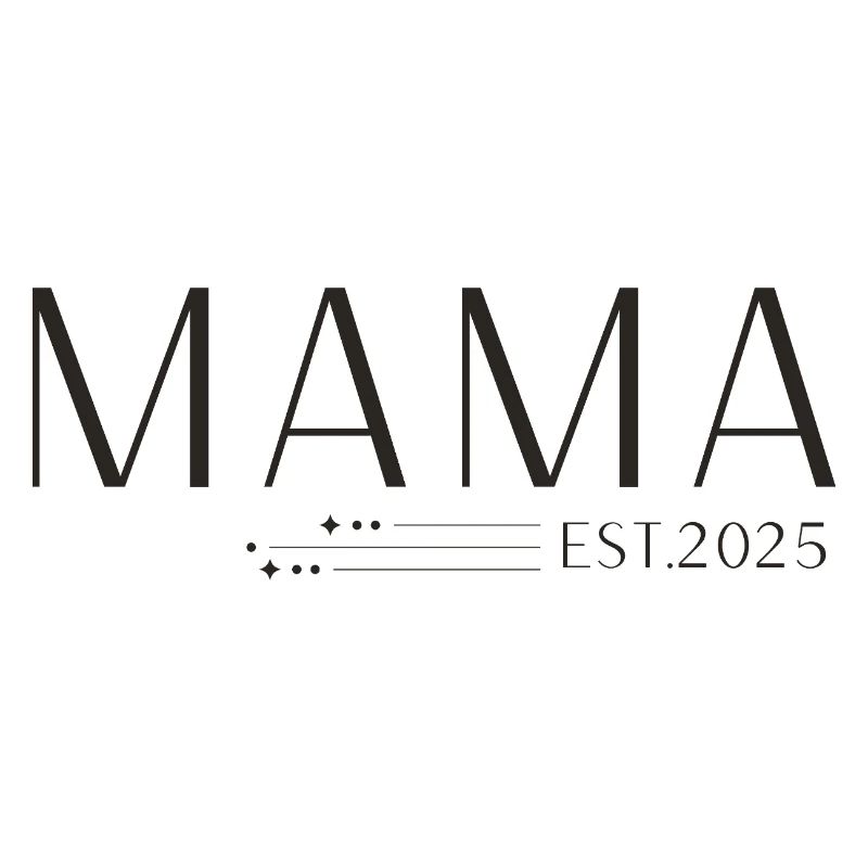 Mama Est 2025 Shirt T-Shirt Design Geschenk