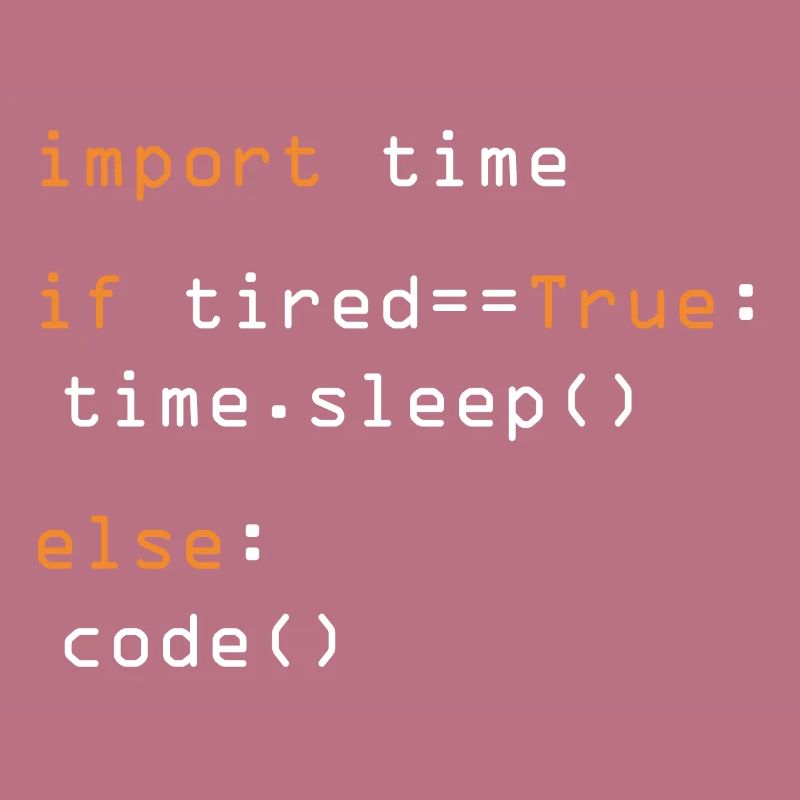 Python Code Import Sleep Tired Loop