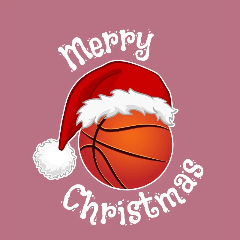 Conception de chemise / pull de Noël pour les fans de basket-ball