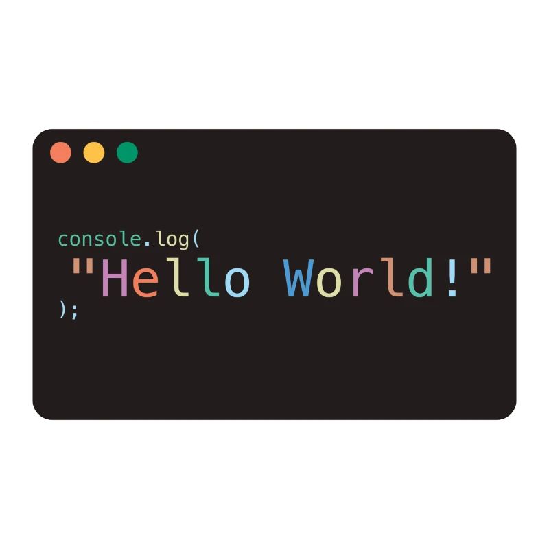 Hello World JavaScript console.log