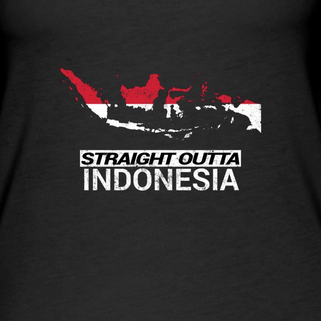 Straight Outta Indonesia country map & flag