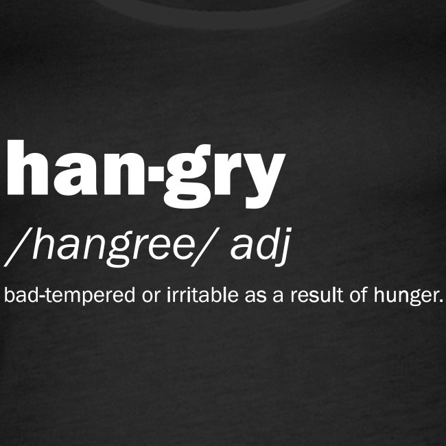 Hangry definition and meaning t-shirt