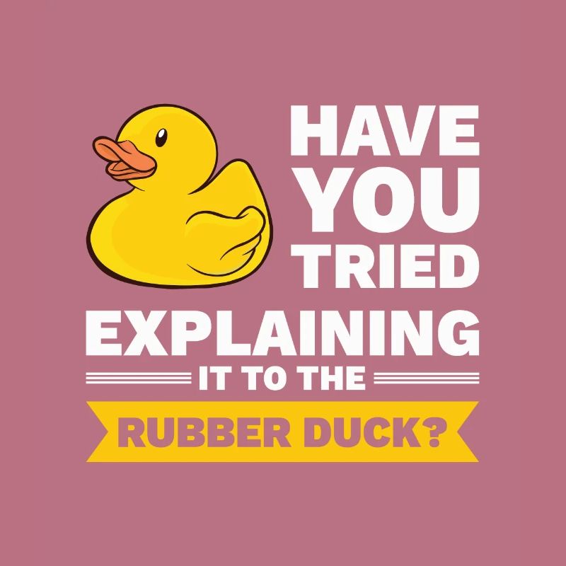 Programmierer Gummiente Debug