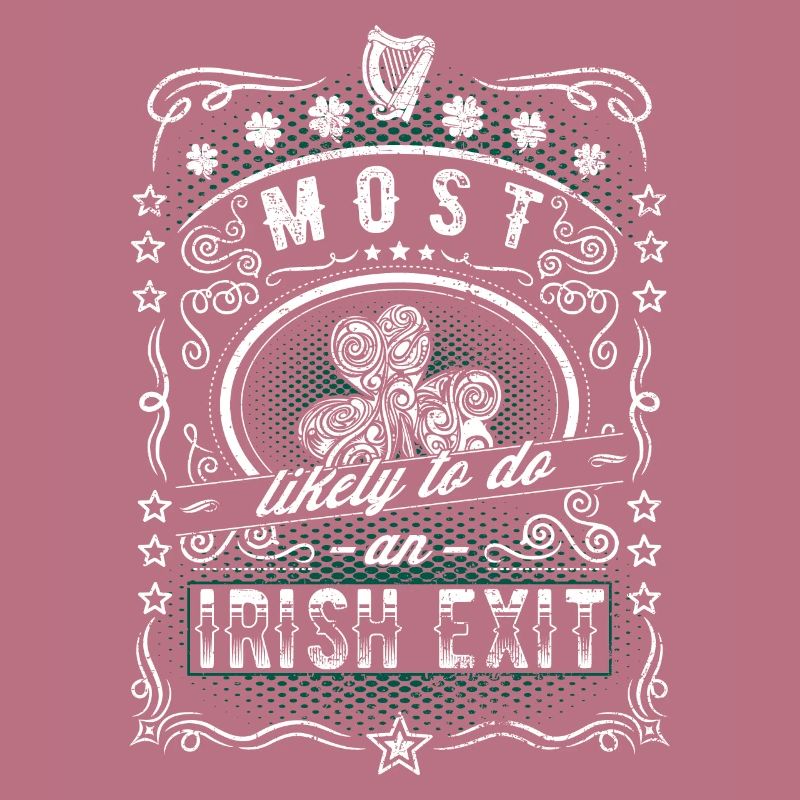Irish Exit Saint Patrick's Day Vintage Gift