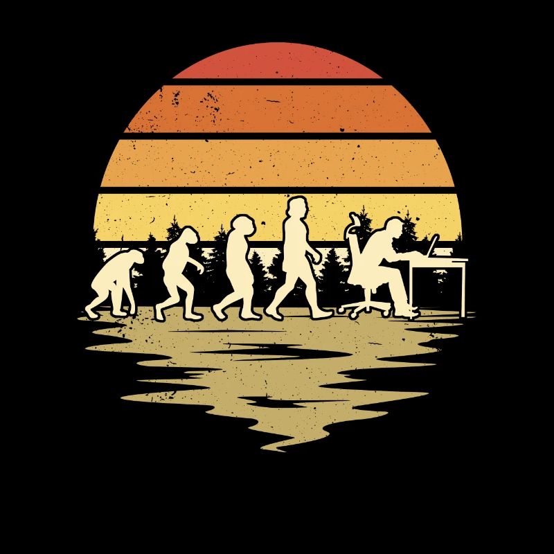 Informatiker Evolution Programmierer Nerd