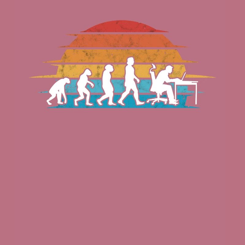 Informatiker Evolution Programmierer Nerd