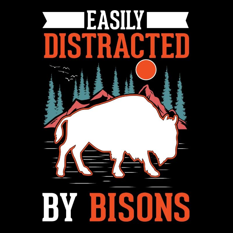 Facilement distrait par le bison buffle d’eau