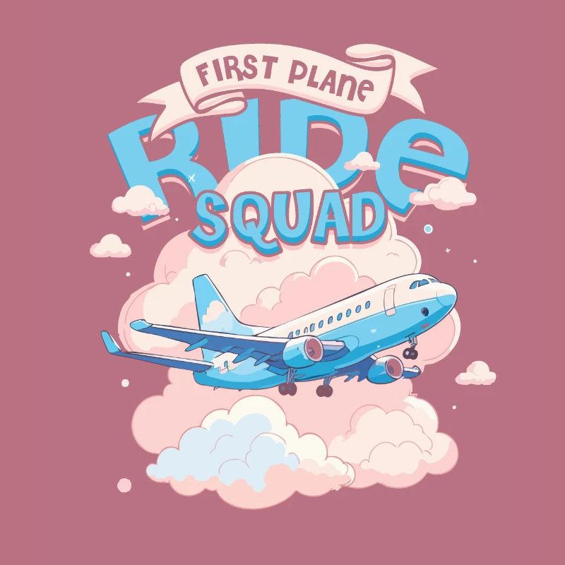 First Flight Airplane Flight First Plane Ride Squad