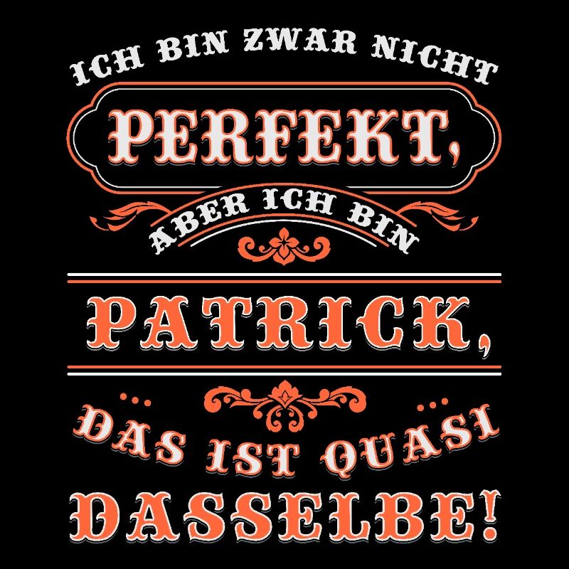 Funny PATRICK for Name Day with Name Name