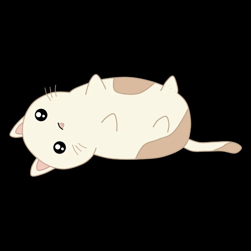 doux chat couché