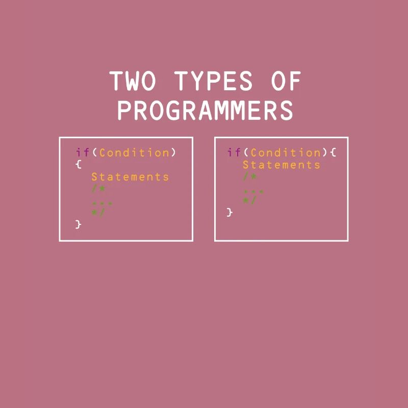 Zwei Arten Programmierer PHP HTML IT Developer