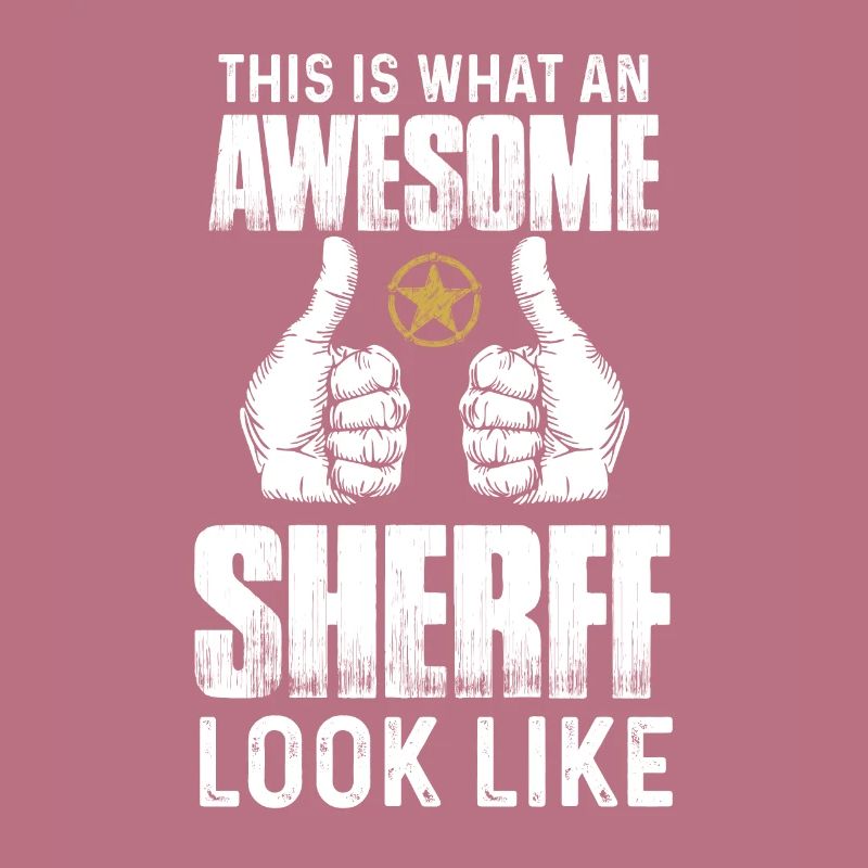Awesome Sheriff with Sheriff's Star at Work