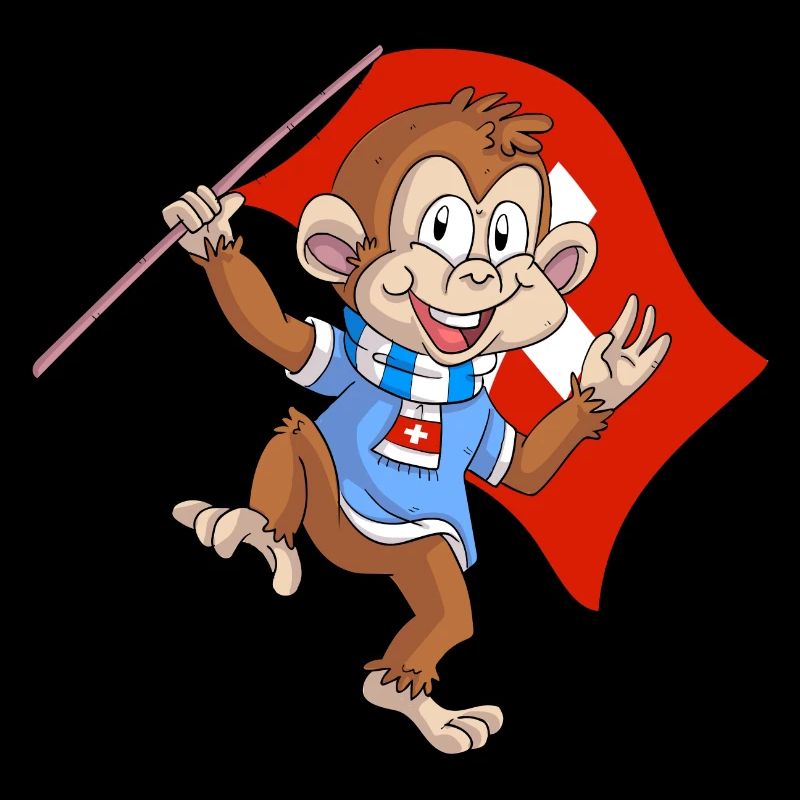 Schweizer Äffchen / Schweiz Fan