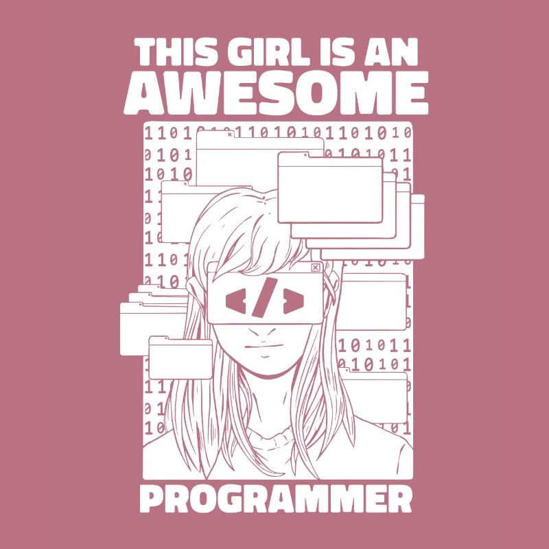 Développeur Coder Programmeur Girl