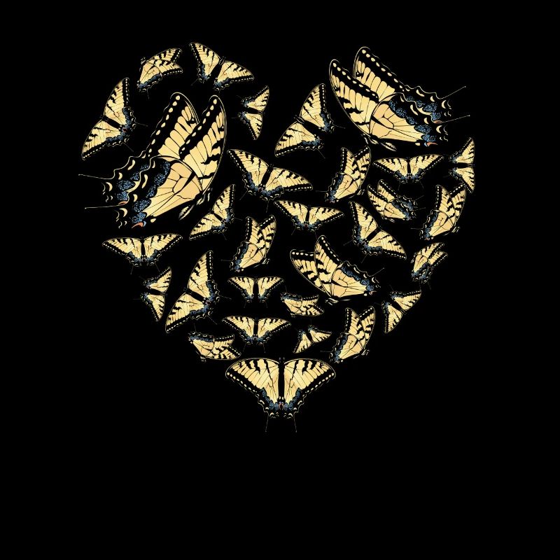 Tiger Swallowtails Sind Eine Mädchen Beste