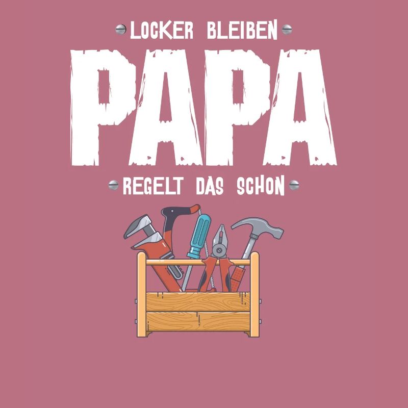 Papa Vater ist Techniker oder Handwerker Werkzeug