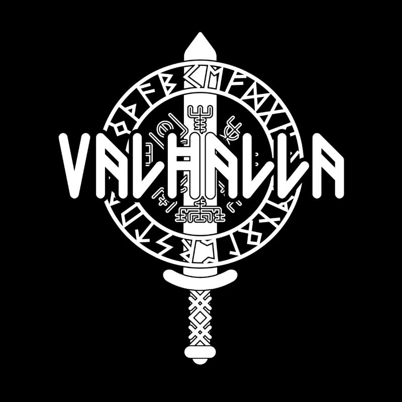 Runic Rice with Compass and Sword Valhalla
