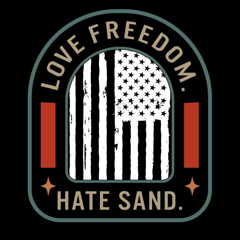 Chemise de colis de soins déployée, Love Freedom Hate