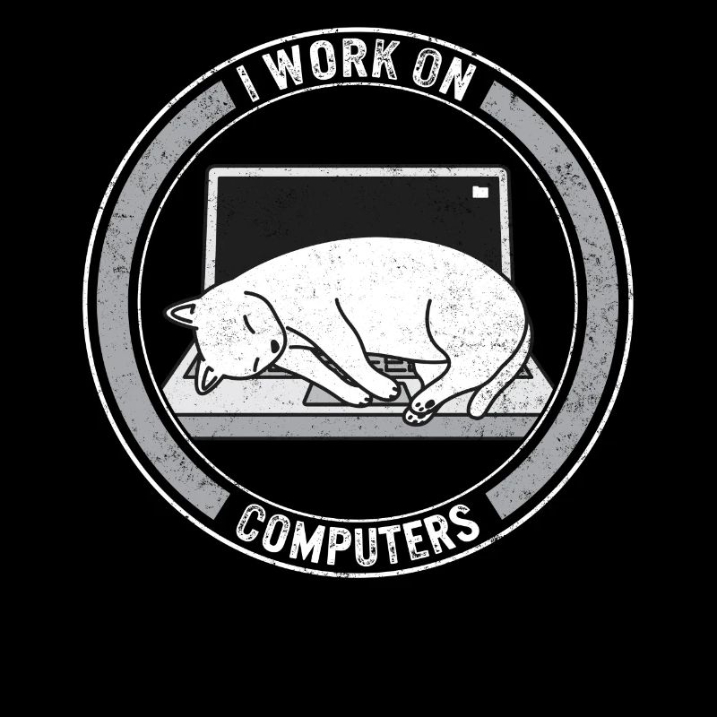 Programmierer-Shirt, Ich arbeite an Computern T-Shirt, Codierung