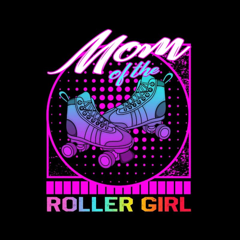 Rollschuh-Shirt, Mutter des Rollmädchen-Rollers
