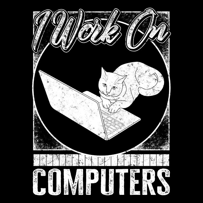 Programmierer-Shirt, Ich arbeite an Computern T-Shirt, Codierung