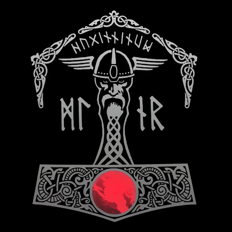Thor Hammer Mjölnir Walhalla Vikings Men Thors