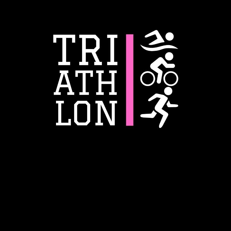 Conception d'icônes de triathlon rose