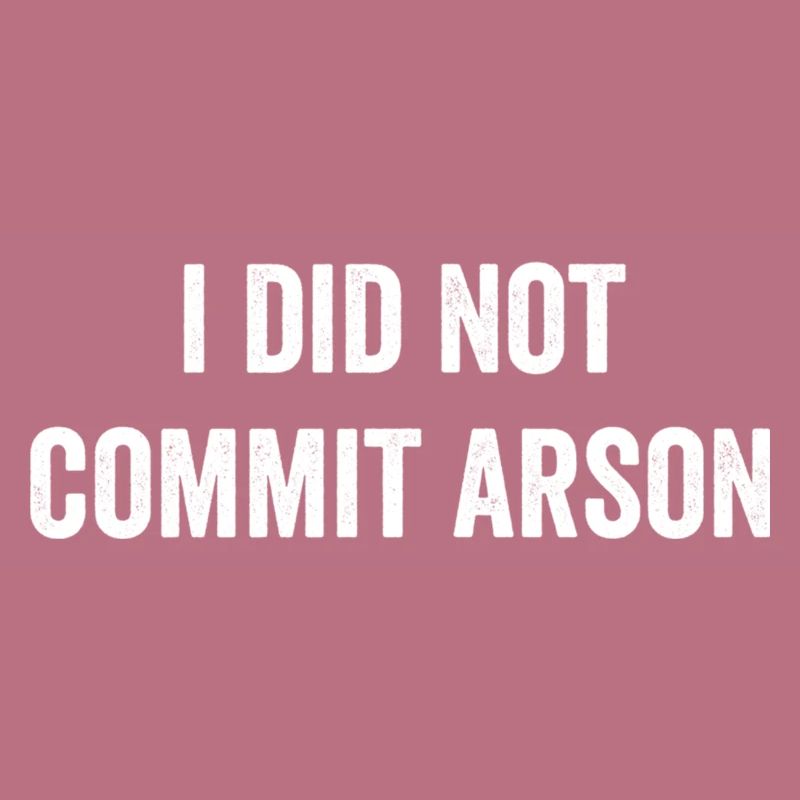 I Did Not Commit Arson