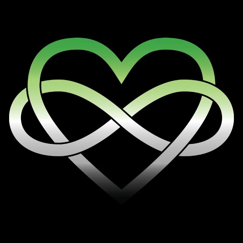 Polyamory Infinity Heart - Aromantic