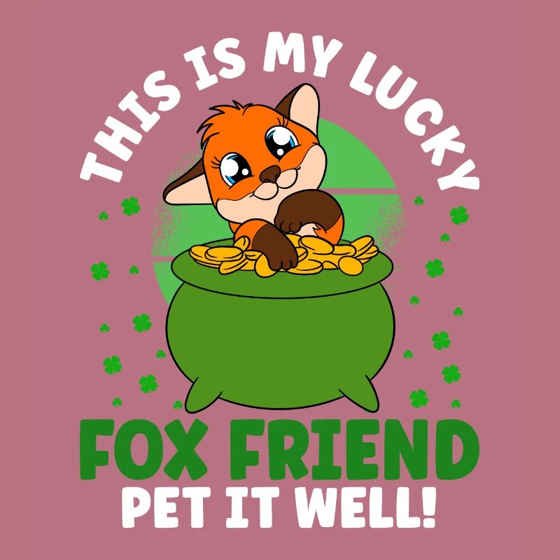 Mignon trèfle renard Saint-Patrick