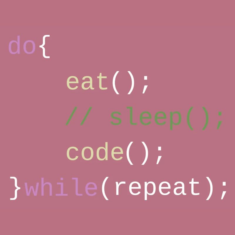 Eat Sleep Code Repeat - Code Design