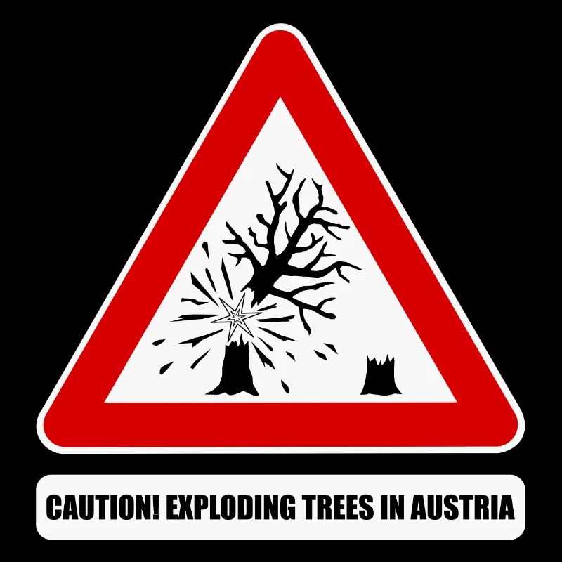 explodierende bäume,  exploding trees Austria