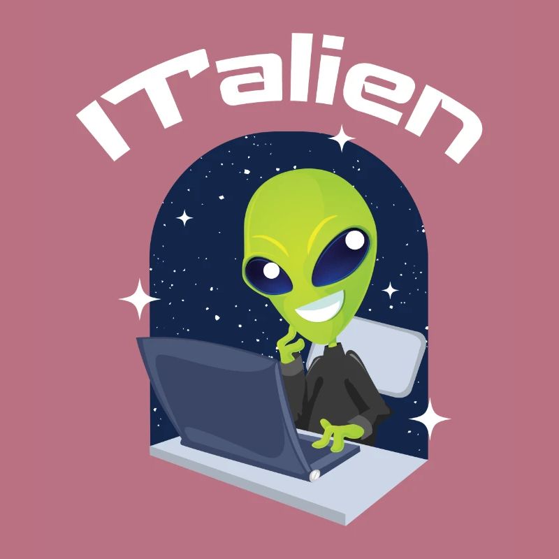 ITalien Alien Informatiker Hacker Coder