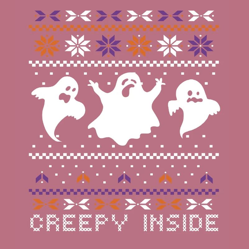 Stitch Pattern Ghost Creatures Inside Halloween