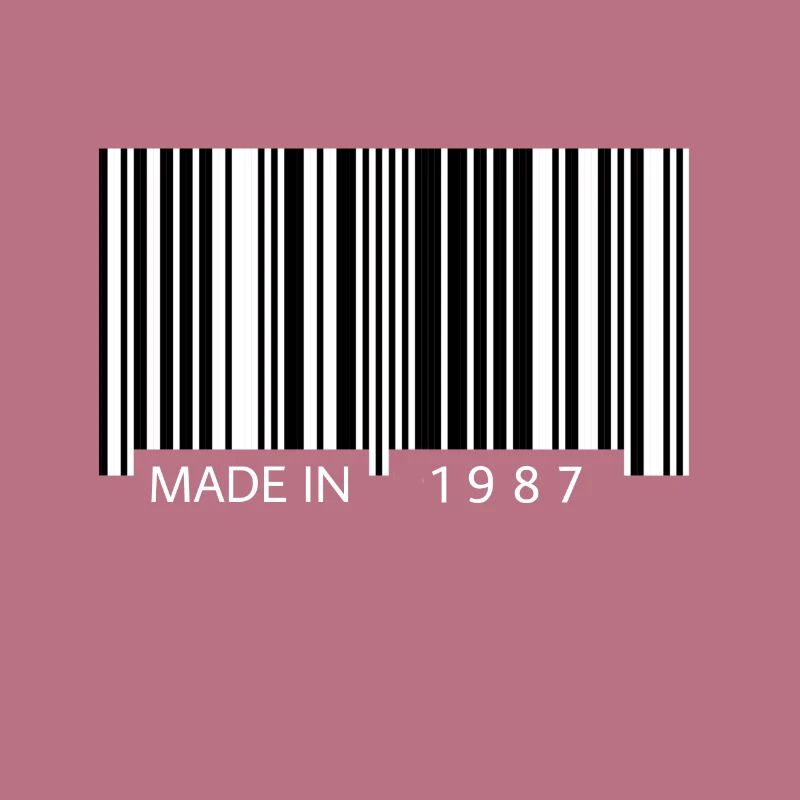Made in 1987 Barcode Gift