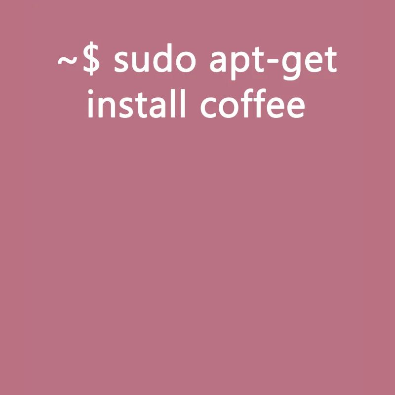 Sysadmin Linux sudo apt-get installer coffee
