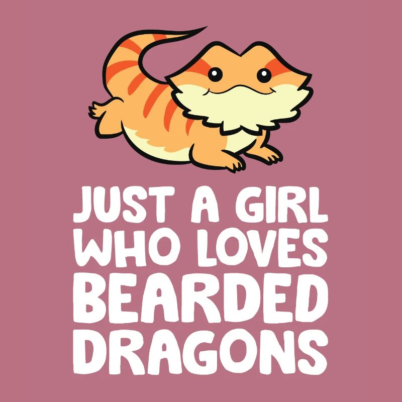 Bartagame Eidechse Nur ein Mädchen, das