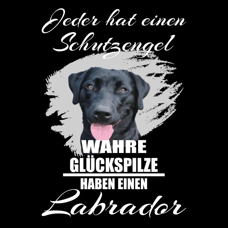 Schwarzer Labrador Schutzengel Spruch