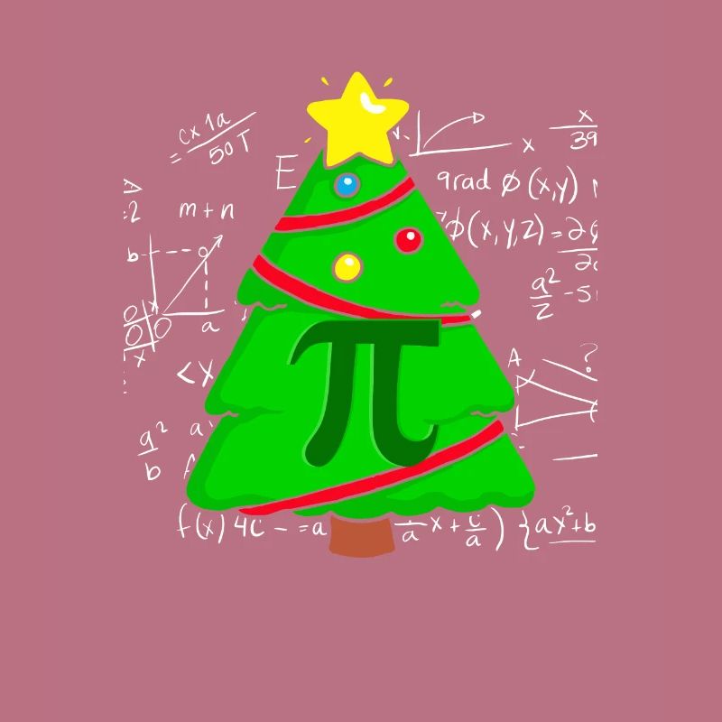 Pi Math Christmas Tree Mathematician Mathematics
