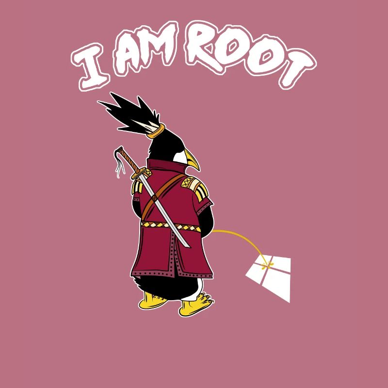 Linux Pinguin I Am Root Geeks Nerd Computer Ninja
