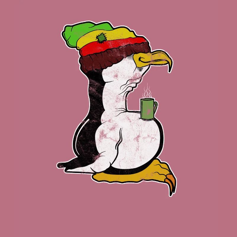 Tux Linux Pinguin Kaffee Pause Computer Nerd Retro