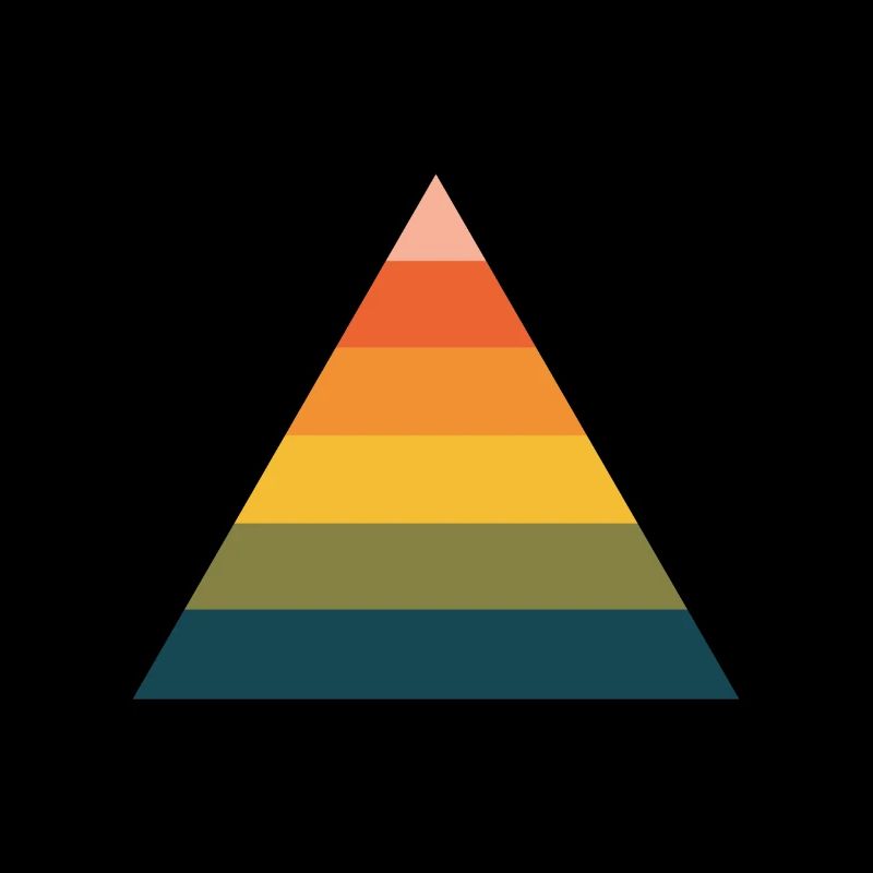 Rainbow pyramid