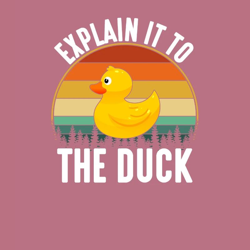 Rubber Duck Debugging, funny developer coding prog