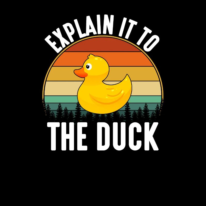 Rubber Duck Debugging, drôle de développeur de codage prog