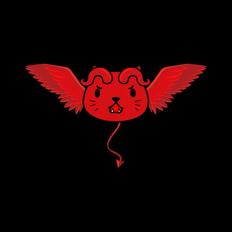 Cute devil cat