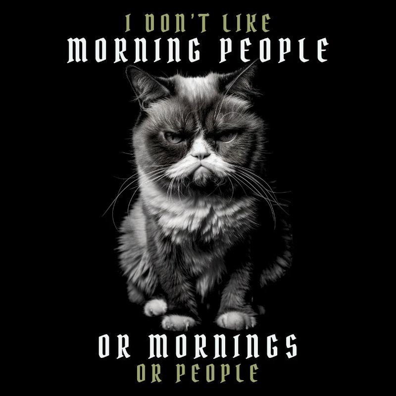 Ich mag keine Morgenmenschen oder Morgenmenschen oder Menschen