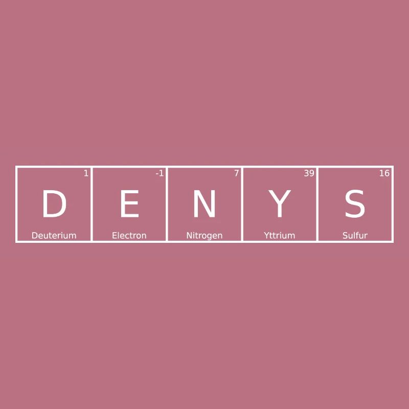 Denys Name First Name Chemistry Periodic Table Elements