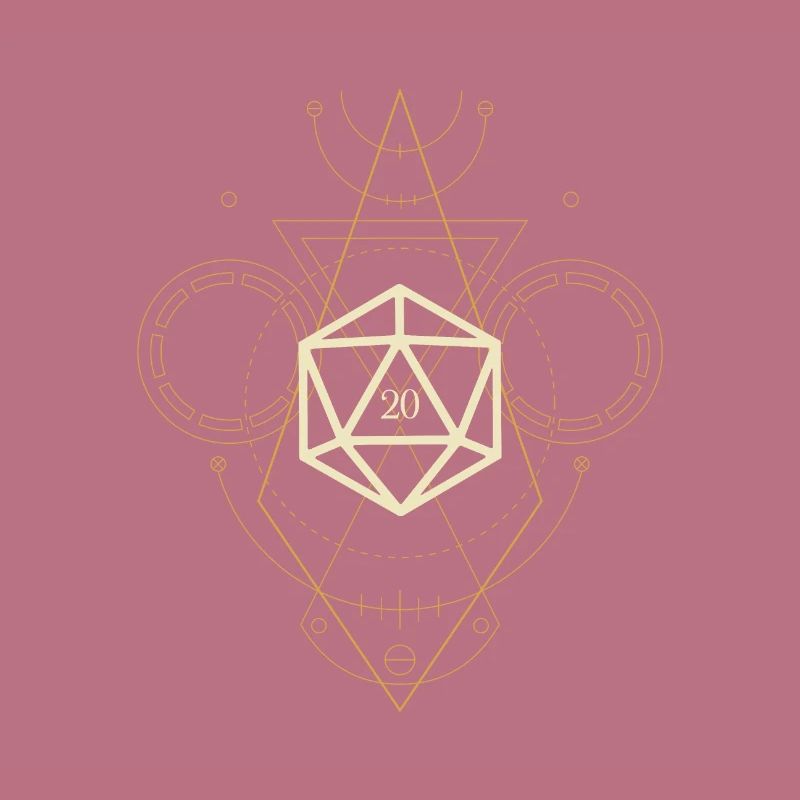Sorcier de table polyédrique polyédrique D20